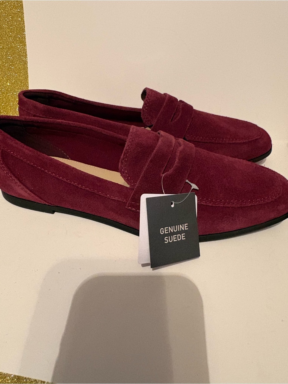 Liz Claiborne Wine Suede Penny Loafers - Women's - Picture 3 of 7